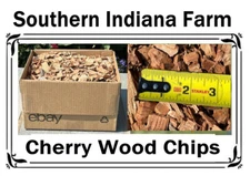 6 LBS CHERRY NATURAL WOOD CHIPS Smoking BBQ Grilling Pit Master Cooking Smoker