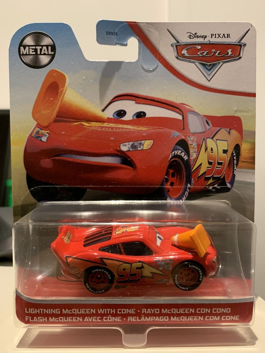 Disney Pixar Cars - Lightning McQueen With A Cone 95 Original Official  Diecast