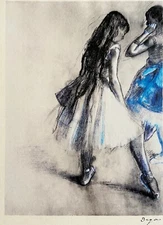 Edgar Degas Lithograph COA Original Mourlot Published Signed Op Catalog @