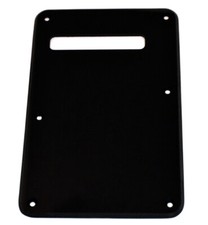 Genuine Fender American Deluxe Strat Guitar 1Ply BackPlate Tremolo Cover - BLACK