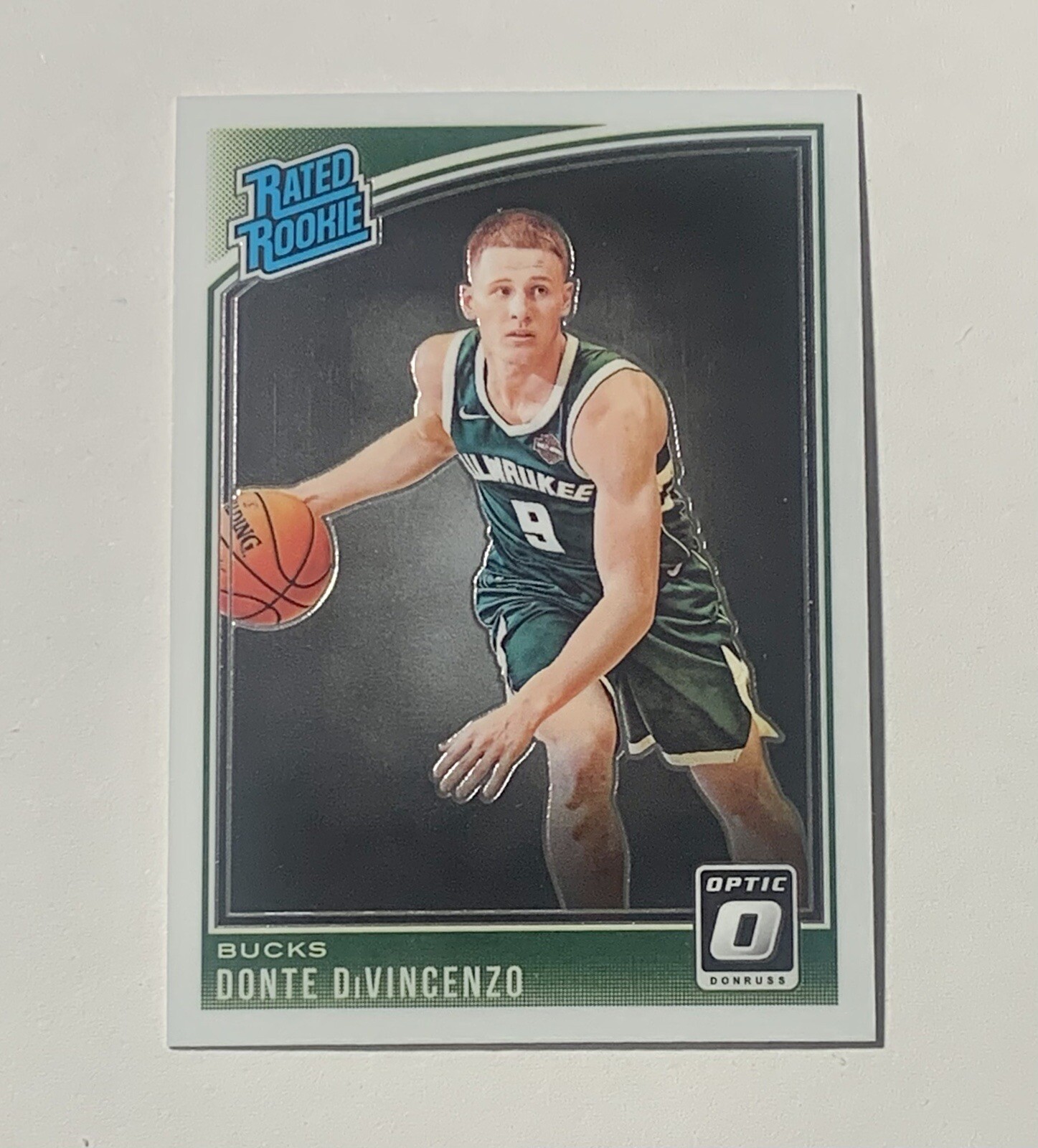2018-19 Panini Donruss Optic Donte DiVincenzo Rated Rookie #164 Milwaukee Bucks