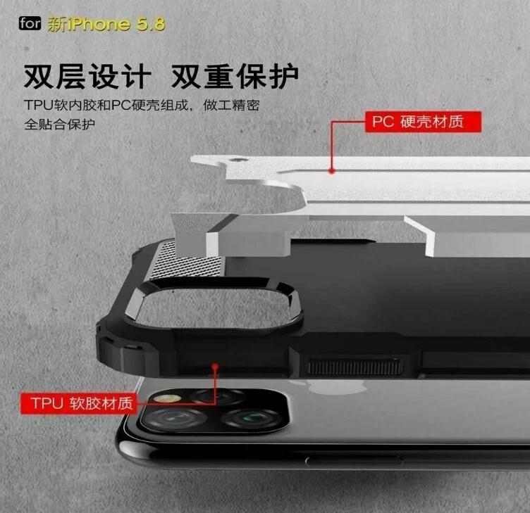 Shockproof Hard Armor Case For iPhone 16 14 15 16 Pro Max 13 12 Pro 11 XR 7 8 SE - Image 4 of 4