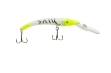 Reef Runner 800 Series Deep Diver - Chartreuse Zebra - Walleye Crankbait