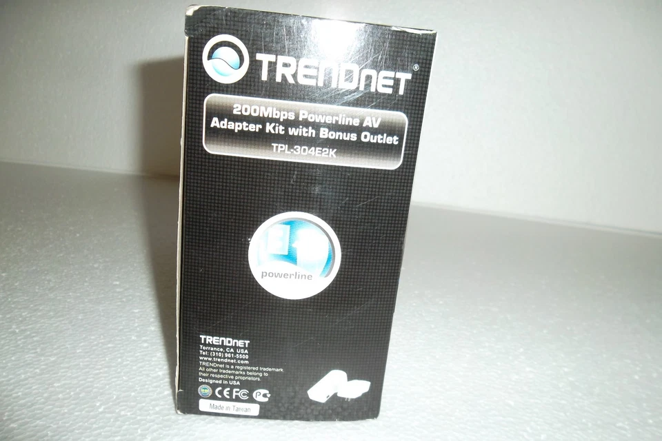TRENDNet Powerline AV Home Networking Adapter Kit 200Mbps RJ-45 TPL-304E2K NEW - Image 2 of 4