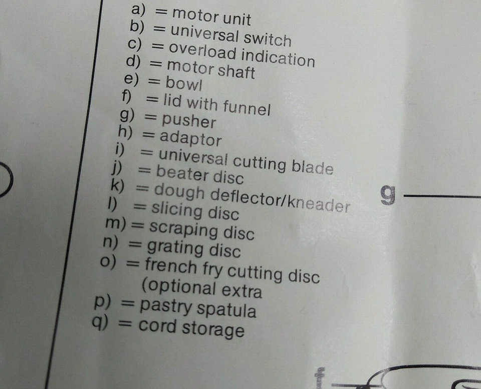 Pick 1 parte) KRUPS Tipo 700 Procesador de Alimentos Rebanada Rebanada Hoja Adaptador Tapa Foto 3 de 4