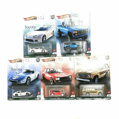Hot Wheels 1:64 Toyota Supra, Landcruiser FJ6, 2000GT & more