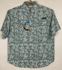 Columbia PFG NWT Mens Super Tamiami Fishing Shirt Medium M Omni-Wick SS New
