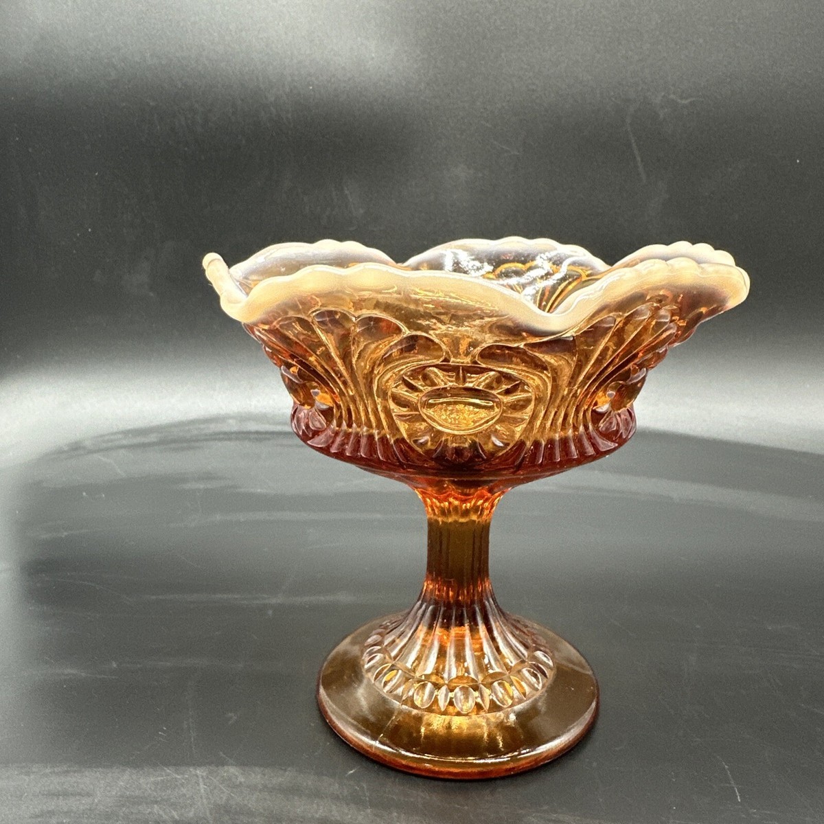 オールドフェントン コンポート レア ガラス FENTON FENTON OLD & RARE