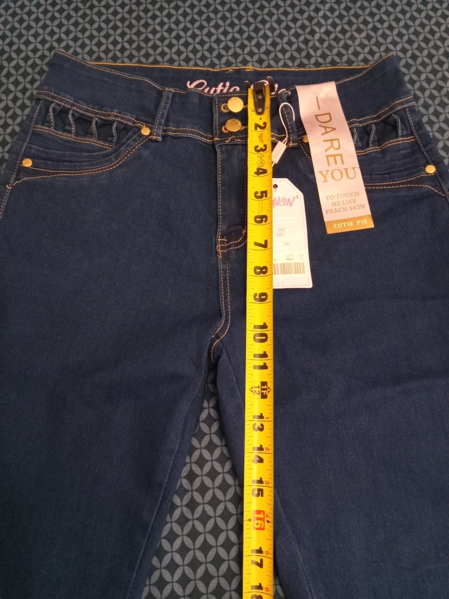 JEANS STRETCH DENIM BLUE, WAIST 32IN, 13-3 CTP16 SZ13 ,BUTT