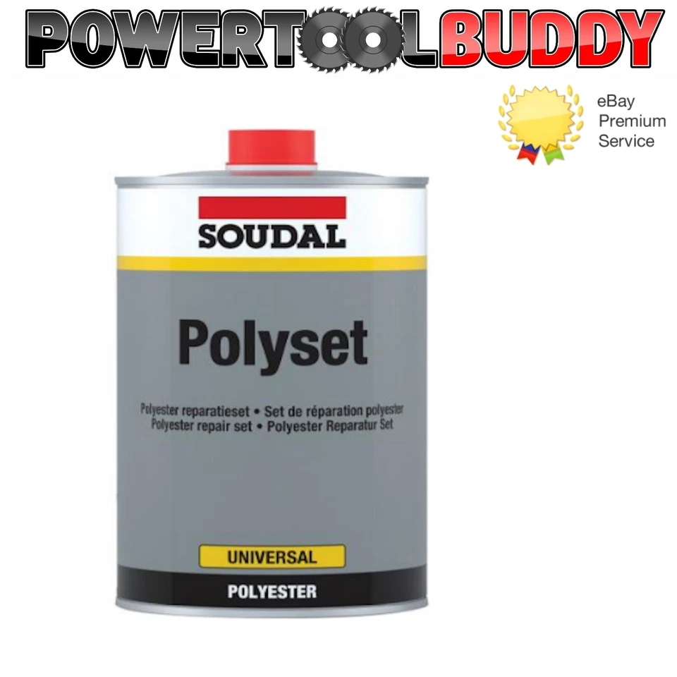 Soudal Fibreglass Repair Kit GRP Resin Matting Glass Fibre 1KG Boat Caravan