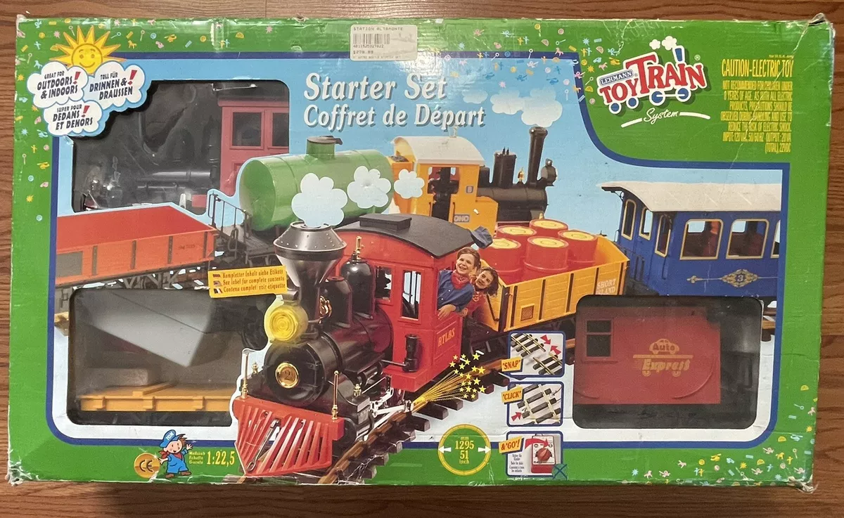 VINTAGE LEHMANN TOY TRAIN STARTER SET COFFRET DE DEPART AUTO EXPRESS ATLAS  92782