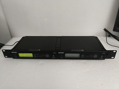Shure Zender Rack 2x Shure SLX4 Wireless Microphone Receiver - Rack Mountable | eBay