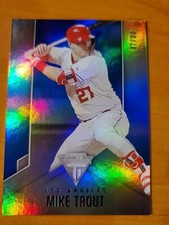 2020 Panini Chronicles Titanium Blue Mike Trout Card #1 #97/99
