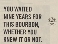 2020 Knob Creek Bourbon Print Ad Kentucky Straight Whiskey for Framing Man Cave