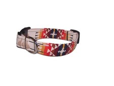 Wet Nose Designs Tucson Dog Collar Southwest Aztec on Tan Tribal Navajo Native