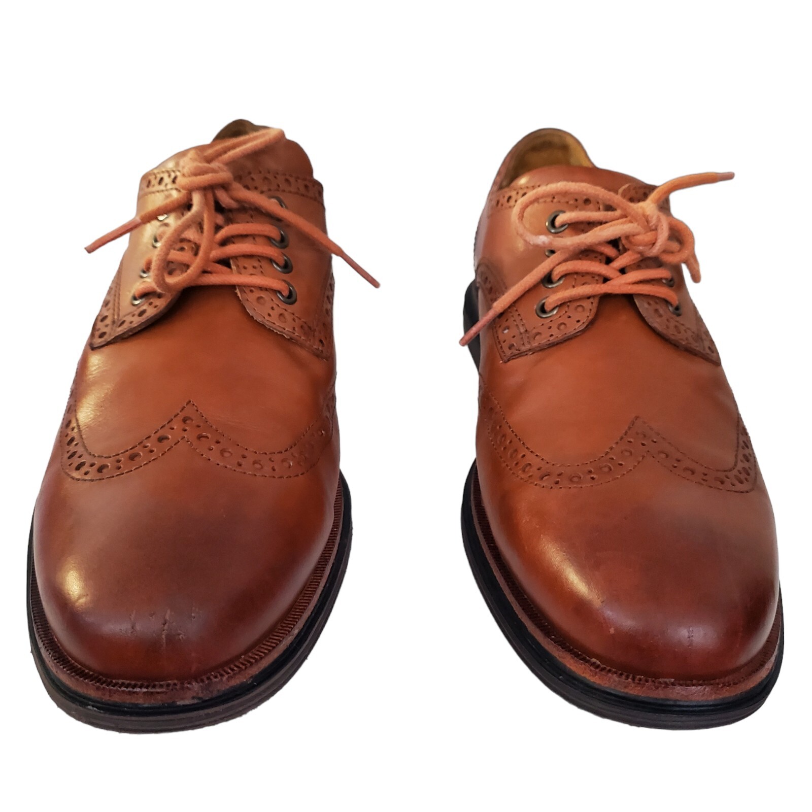 cole haan wingtip oxford brown