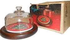 Goodwood Round Hardwood/Ceramic Cheese Board With Glass Dome By Julie Pomerantz