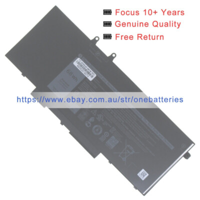 New  010X1J 03PCVM P98F001 laptop battery for DELL Latitude 5411 4250mAh