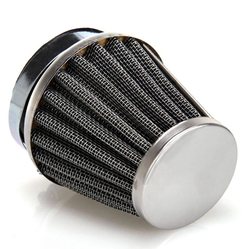 Limpiador de filtro de aire cromado cónico de alto flujo para moto café racer 54 mm Foto 4 de 4