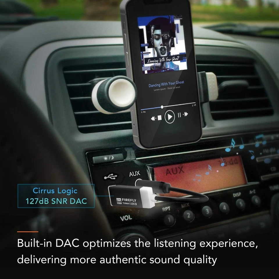 TUNAI Firefly LDAC Bluetooth Receiver: High Resolution Wireless Audio...  - Image 4 of 4