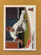 2013 Topps #536 Mike Trout Los Angeles Angels Baseball Card Defensive POY