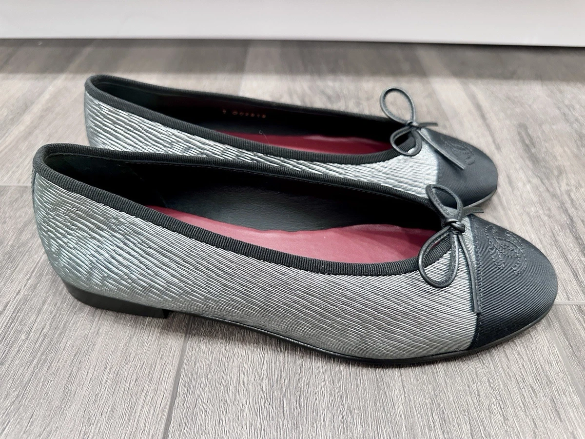 CHANEL Silver Flats for Women for sale | eBay