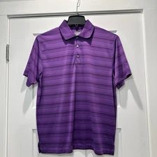 Men's Champions Tour Dry Polo Golf Shirt Purple PGA Officially Licensed