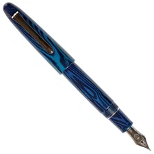 Sailor King of Pens Fountain Pen in Ebonite Blue Phoenix - 21kt Gold Medium Nib