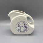 Fiesta Penguin Mini Disc Pitcher in White | Fiestaware Renee & R.J. Wedding 2008