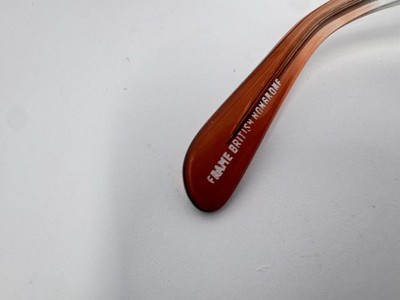 Winbeldon Ruby Vintage Eyeglass Frames Only 50-17-135 Orange Clear NOS UK Winbeldon Ruby Vintage Eyeglass Frames Only 50-17-135 Orange  main image 4
