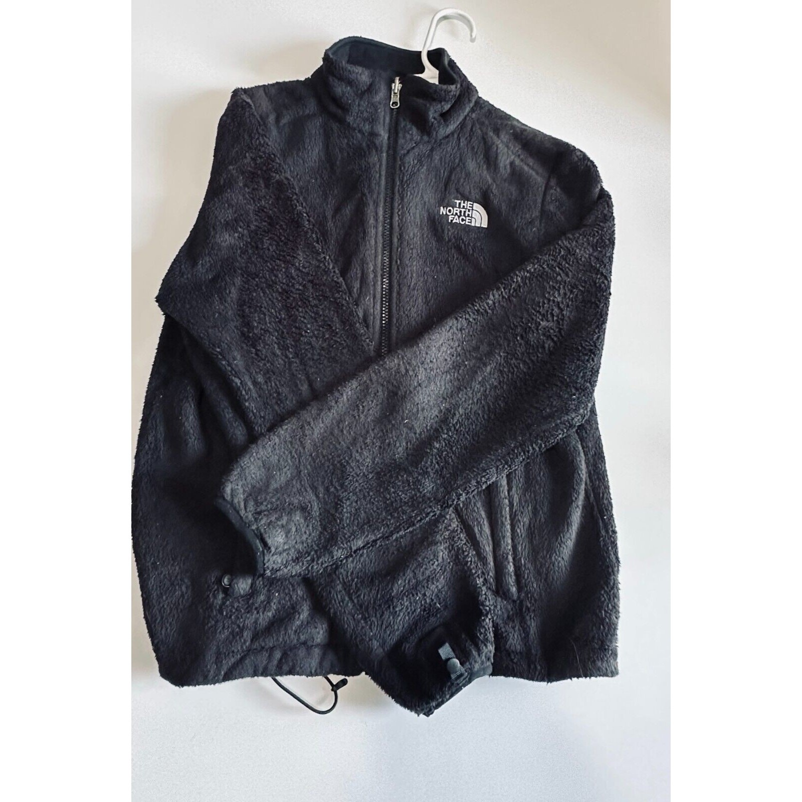 North Face Osito Womens S Black Full Zip Fleece Jacket Long Sleeve Polyester