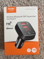 ROAV by Anker Bluetooth FM Transmitter SmartCharge F2 Power IQ
