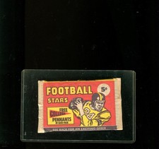 1961 61 NU CARD FOOTBALL SEALED PACK POSSIBLE ERNIE DAVIS HEISMAN WINNER