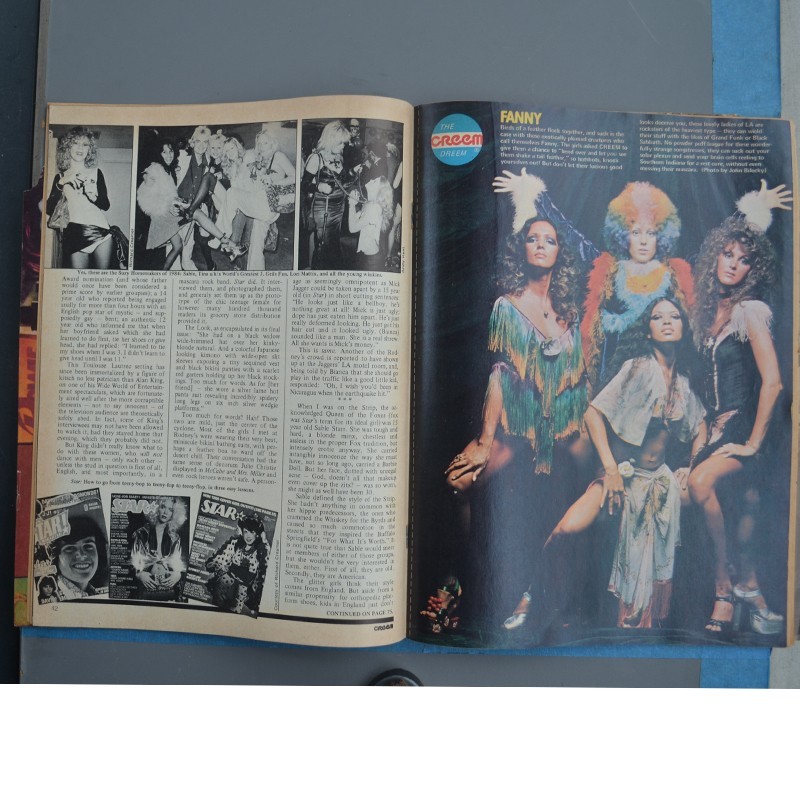 CREEM Magazine August 1984 Alice Cooper Jagger Fanny Bowie Ships Free ...