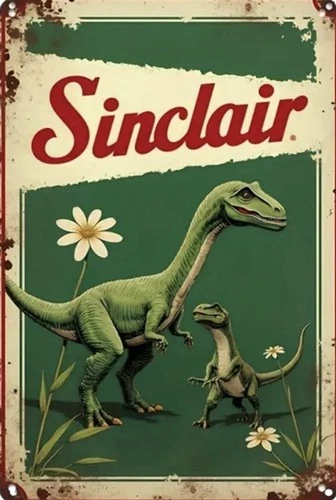 Sinclair  Retro Vintage Gas Gasoline Oil Sign 8x12 inches Station uwe