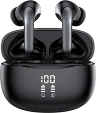 Bluetooth Headphones True Wireless Earbuds 60H Playback LED Power Display