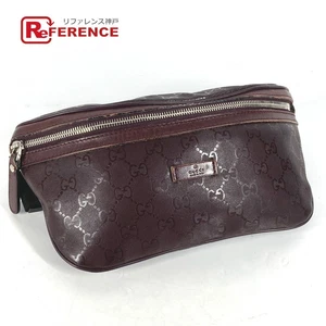 Sac GUCCI 233269 GG Impreme sac à bandoulière ceinture croisée sac corps PVC cuir
