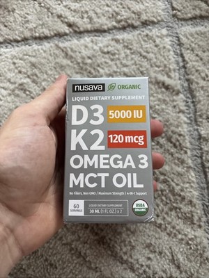 Vitamin D3 Liquid Drops - D3K2 (1oz) x 2 pack