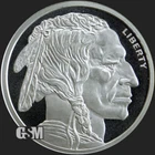 Lot of 3 Golden State Mint GSM 1/10 oz 999 Fine Silver Round Indian Head Buffalo