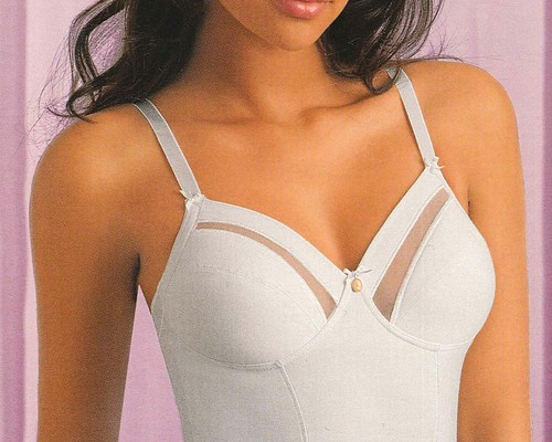 BODY DONNA ELASTICIZZATO CONTENITIVO PIZZO MARCA LEPEL ART.274 - Picture 2 of 4