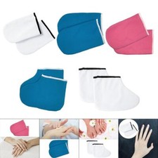 Paraffin Wax Bath Cotton Gloves Booties SPA Cover Heat Therapy Tanning Mitt