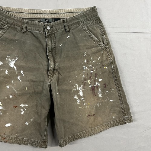 REI Paint Splatter Light Gray Faded Shorts Sz 34 - Picture 6 of 11