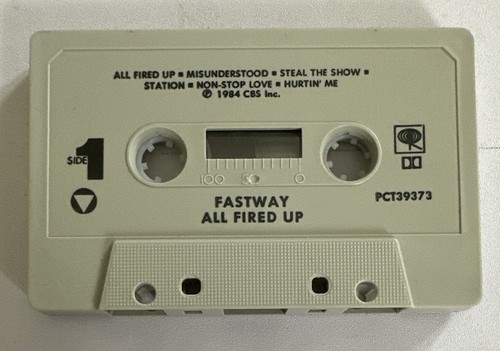 Fastway All Fired Up Cassette Tape 1984 Rare USA Import Ex / M Condition - Picture 6 of 7