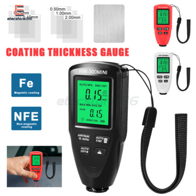 Digital Coating Paint Thickness Gauge Tester Painting Measurements 0-2000μm