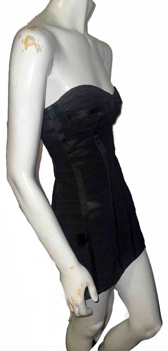 Vintage DOLCE & GABBANA Lil Black Strapless Bandage Mini