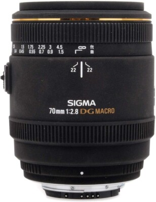 USED SIGMA AF 70mm f/2.8 DG MACRO Lens for Nikon AF Mount FREESHIPPING