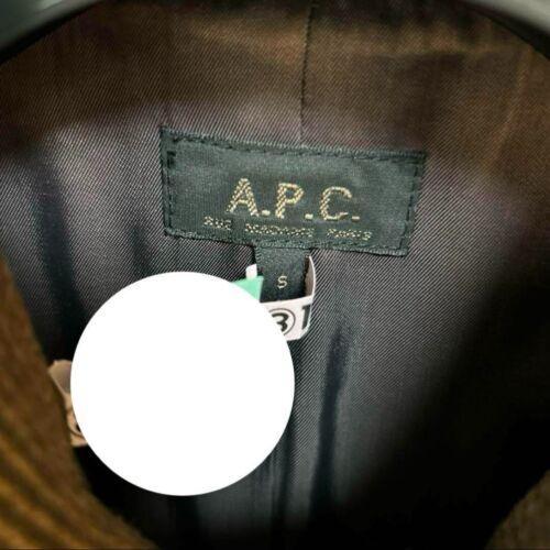 A.P.C. Women's Wool Coat Brown Alpaca Size S JAPAN USED - Picture 8 of 17