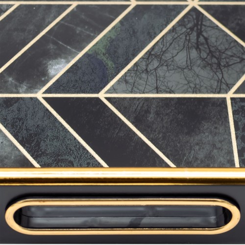 Luxory Rectangle Abstract Kitchen Serving Drinks Candle Decor Coffee Table Tray - Picture 7 of 9