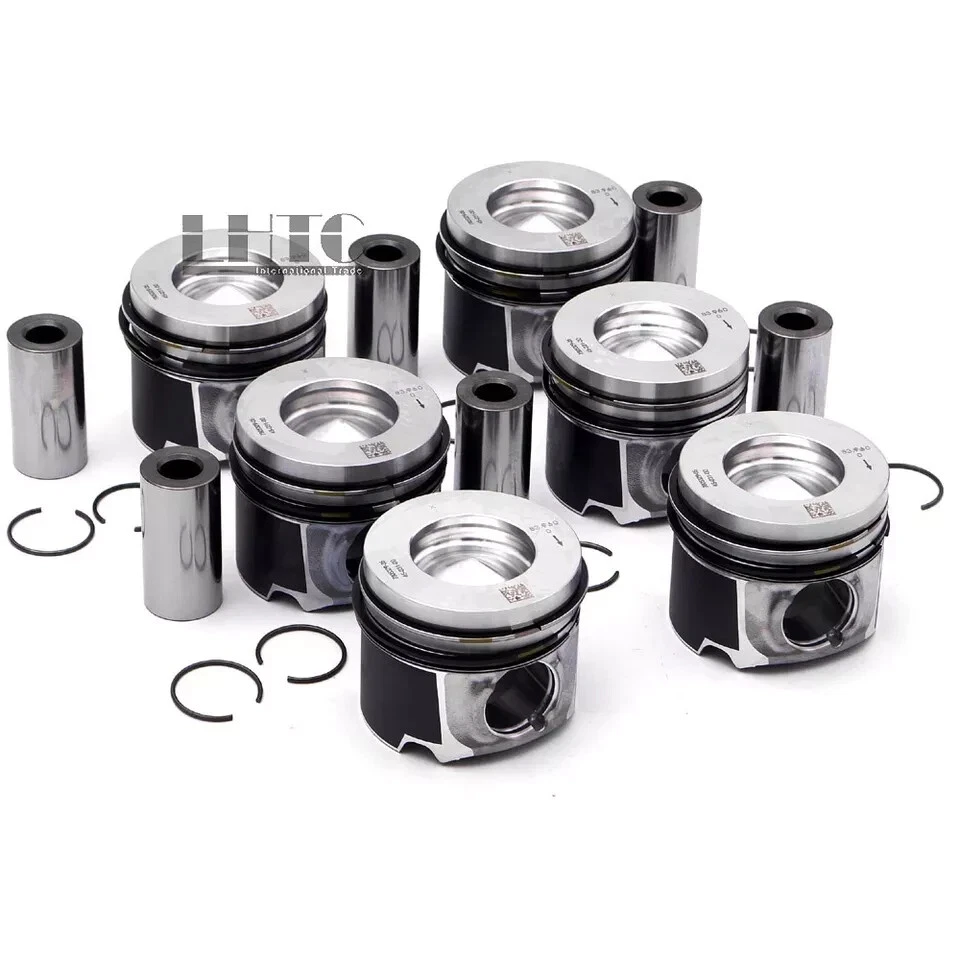 MAHLE 6x Pistons Rings Set for BMW 330d 335d 530d X5 X6 E90 F10 N57 3.0 Diesel - Image 3 of 4