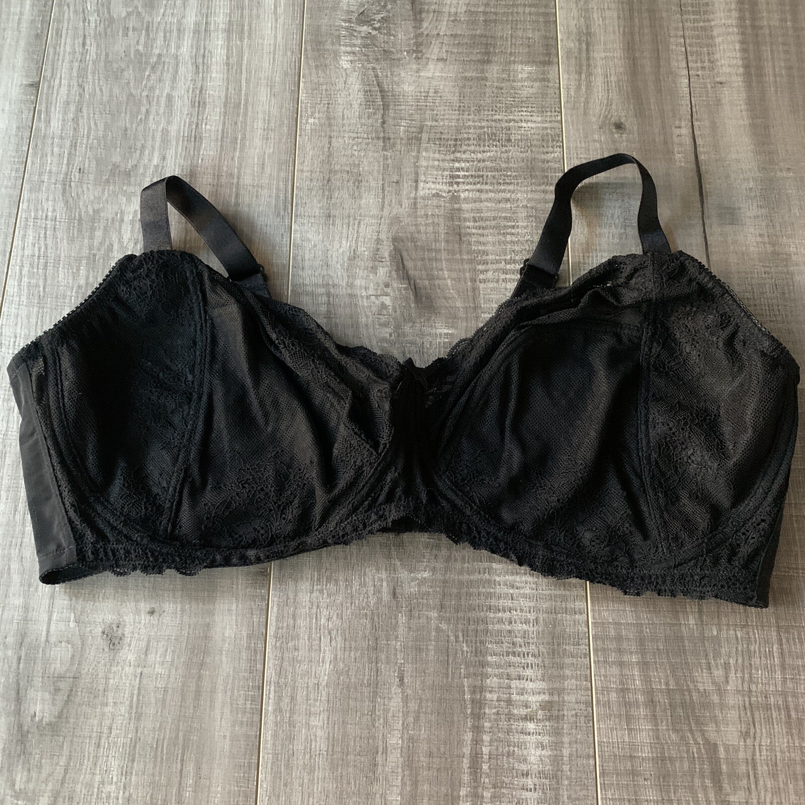 NWOT Women’s Within Comfort Choice Black Lace Bra 48D / 92326 / RN88842 ...